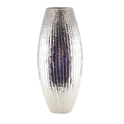 Solid silver vase, oval, 21×21×45cm