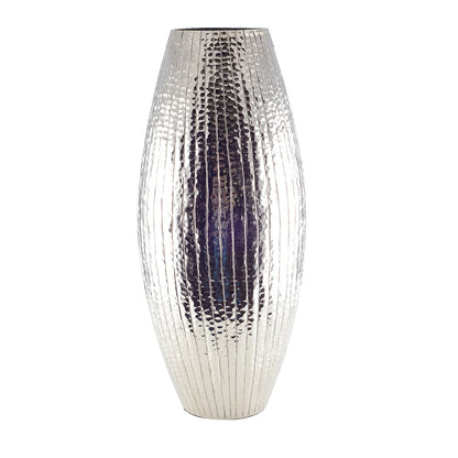 Vase aus massivem Silber, oval, 21×21×45cm