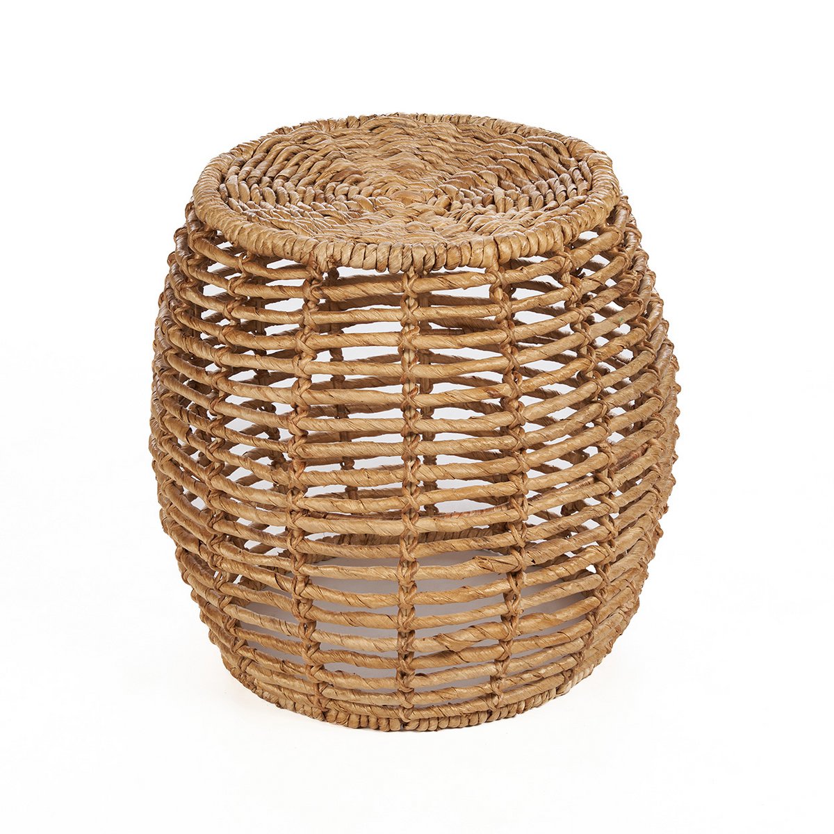 Handwoven banana leaf stool 48 cm - Brown