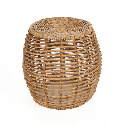 Handwoven banana leaf stool 48 cm - Brown