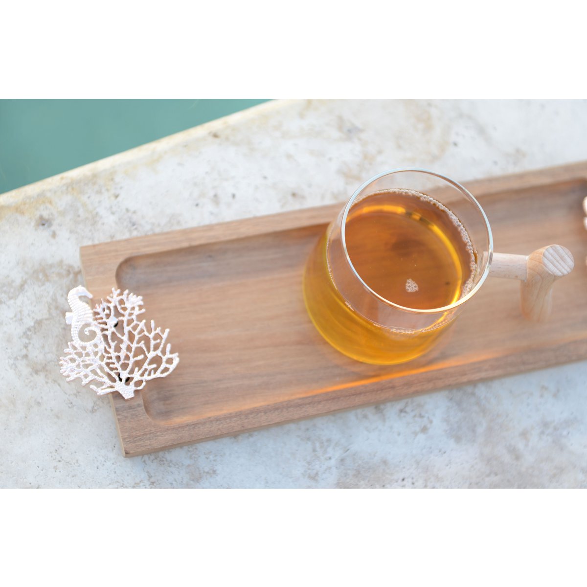 Wooden serving tray 42×13×3 cm