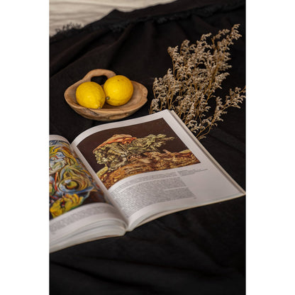 Linen tablecloth, black - 150×200 cm
