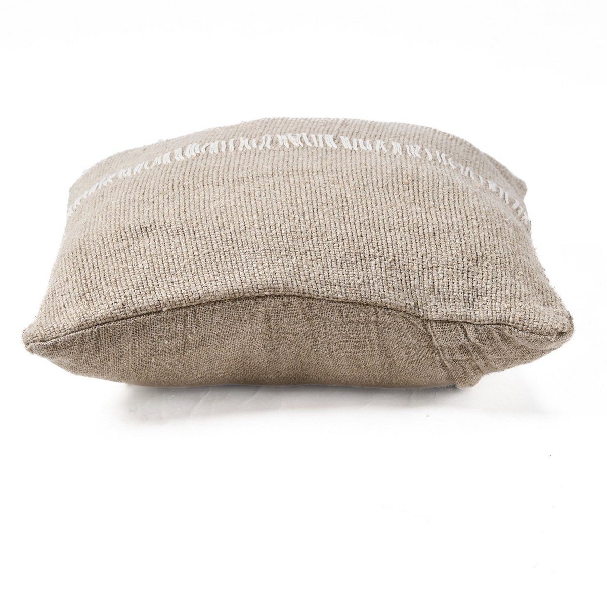 Linen cushion cover 50×50 – handmade, natural white