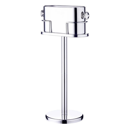 Stainless steel wine cooler on stand Leo - 79 cm
