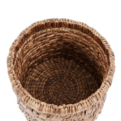 Seagrass basket with diagonal weave - 36 cm