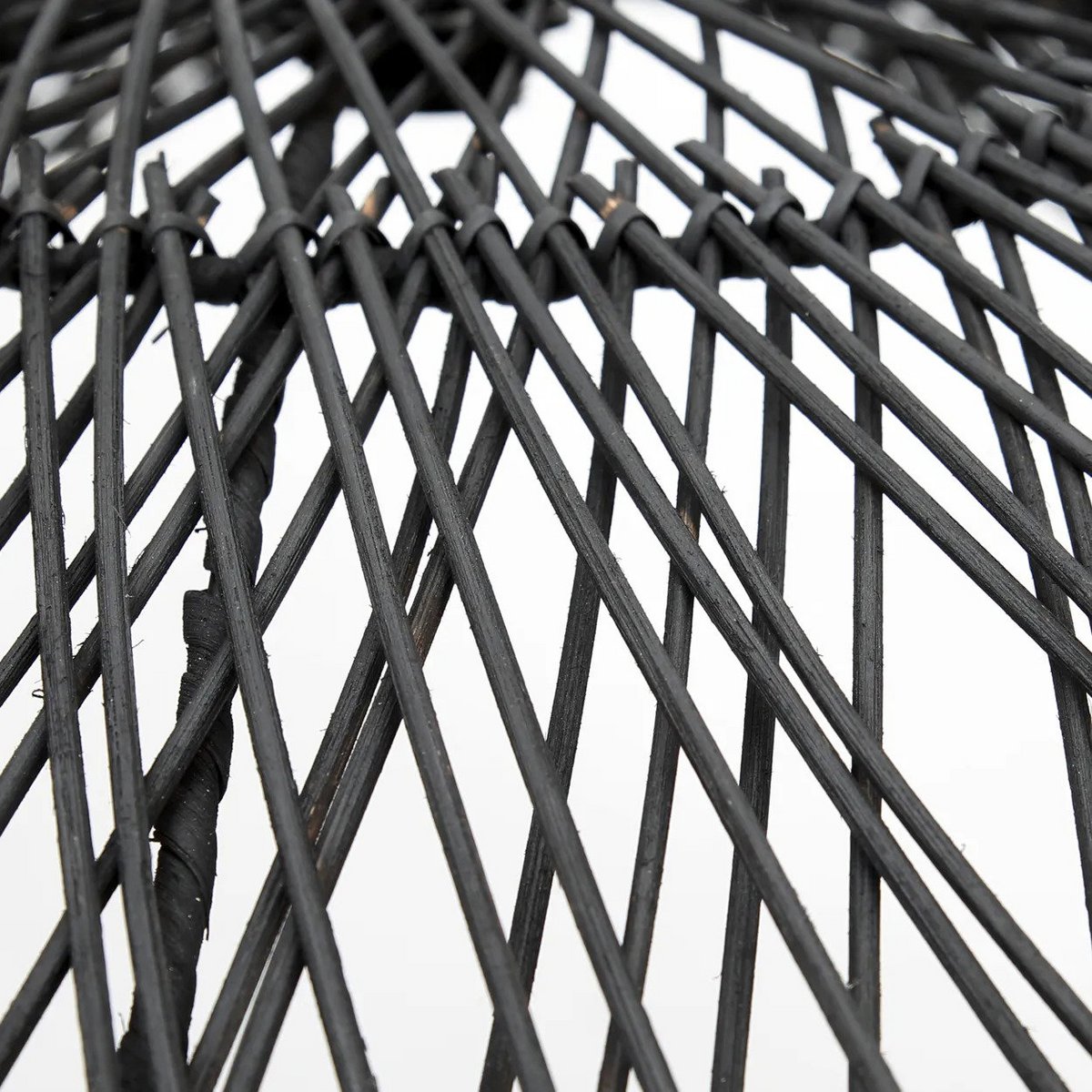 Schwarzer Rattan-Hut-Pendelschirm 75 cm - Chapeau