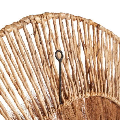 Coconut and palm wall deco, round, 90 cm - natural
