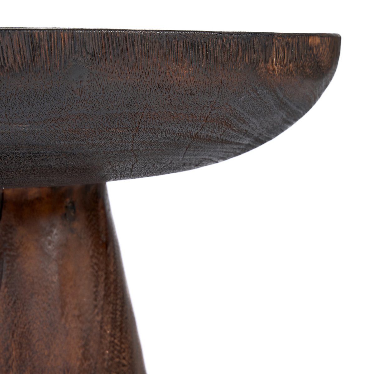 Cone Alone Side Table, 50 cm - Dark walnut