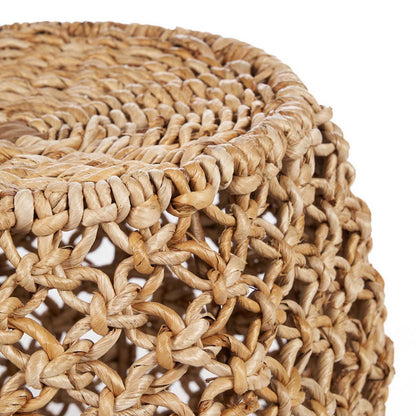 Palm leaf barrel stool, 49 × 45 cm - Natural