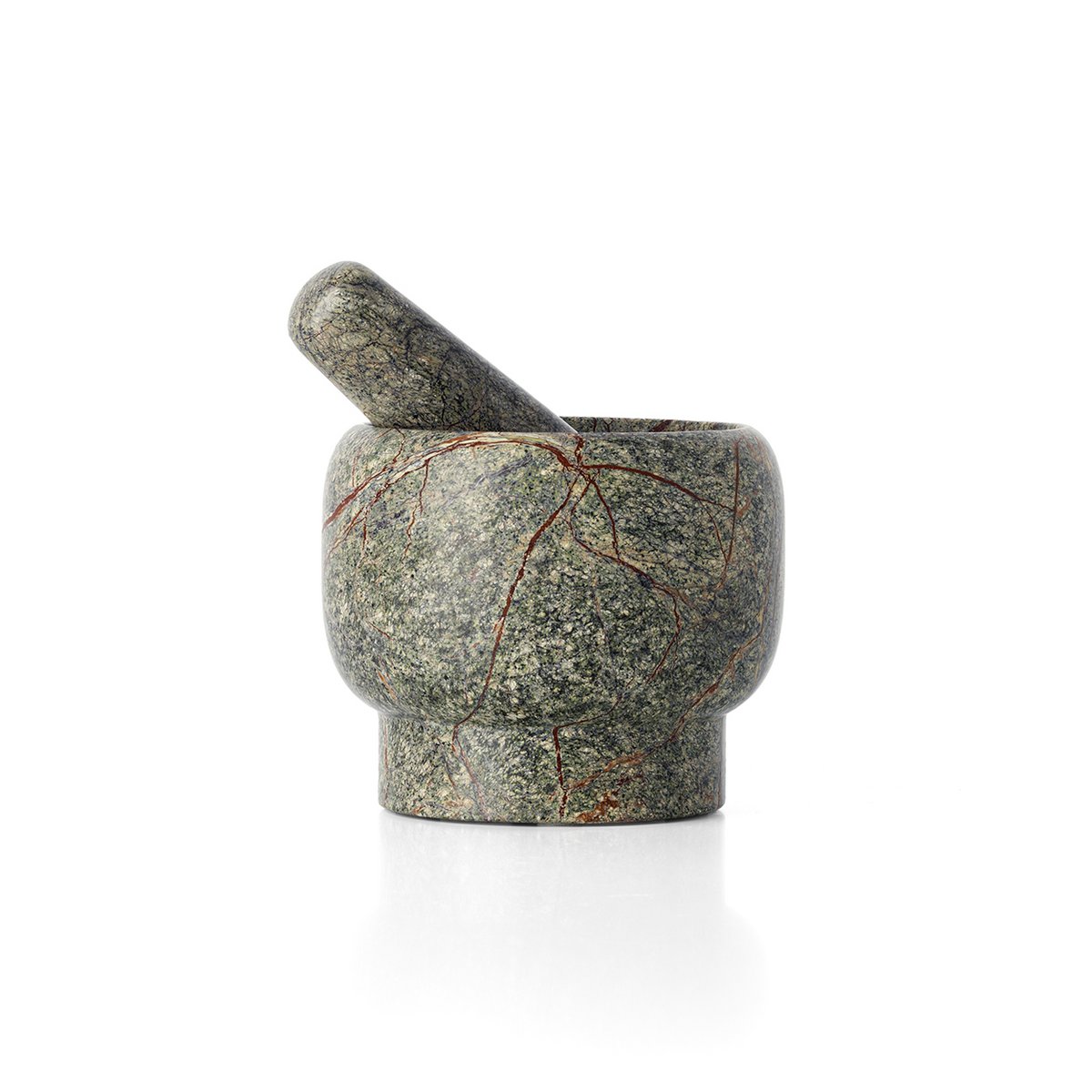 Bidasar marmorkrydderikværn, grøn - 12,5×12,5 cm