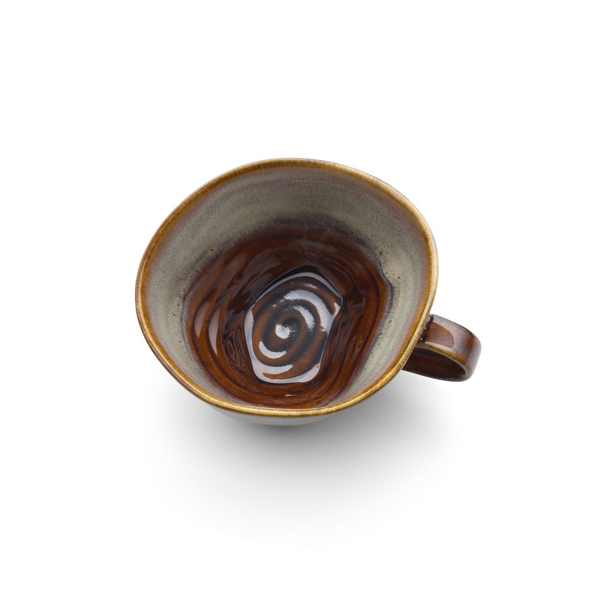 Ceramic mug 13.5 × 6.2 cm – Smoked Horizon, brown-grey