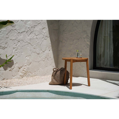 Teak side table, 47 × 50 cm - Outdoor
