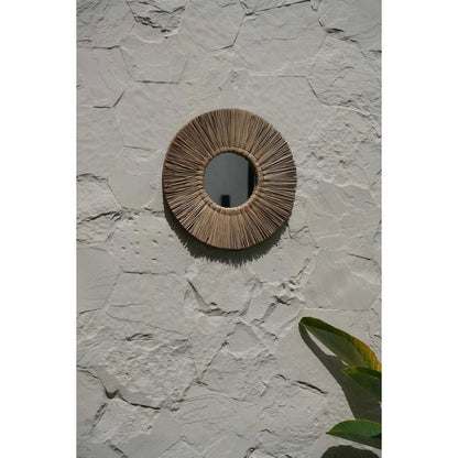 Grasspiegel, rund, 45 cm – Coastal Texture