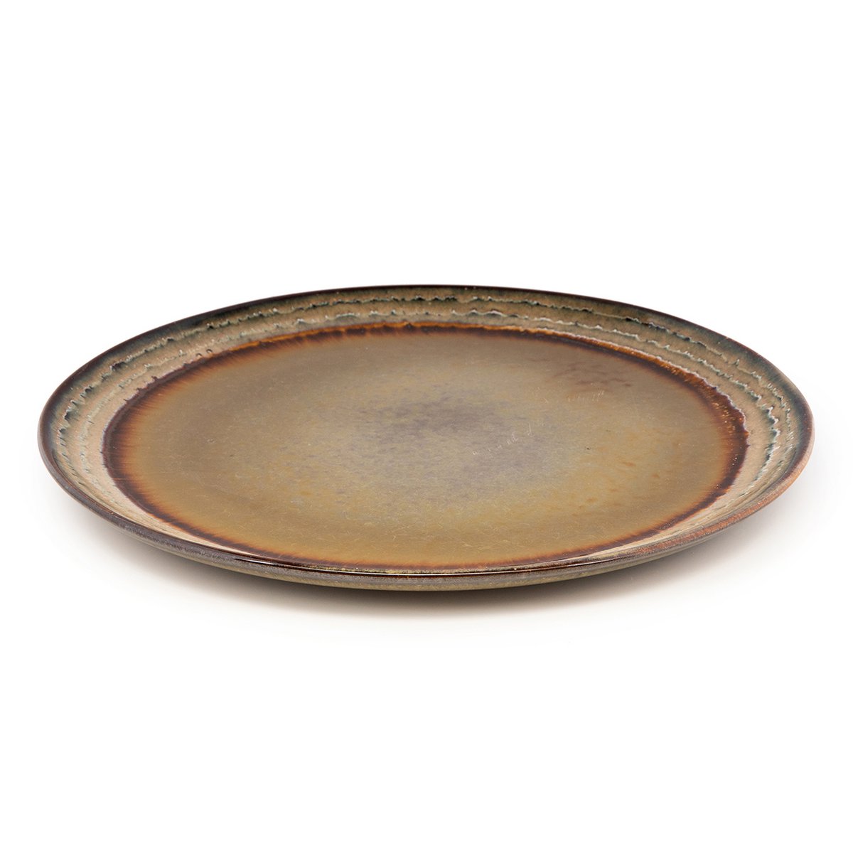 Stoneware dinner plate 27 cm - multi-colour, made in Portugal
