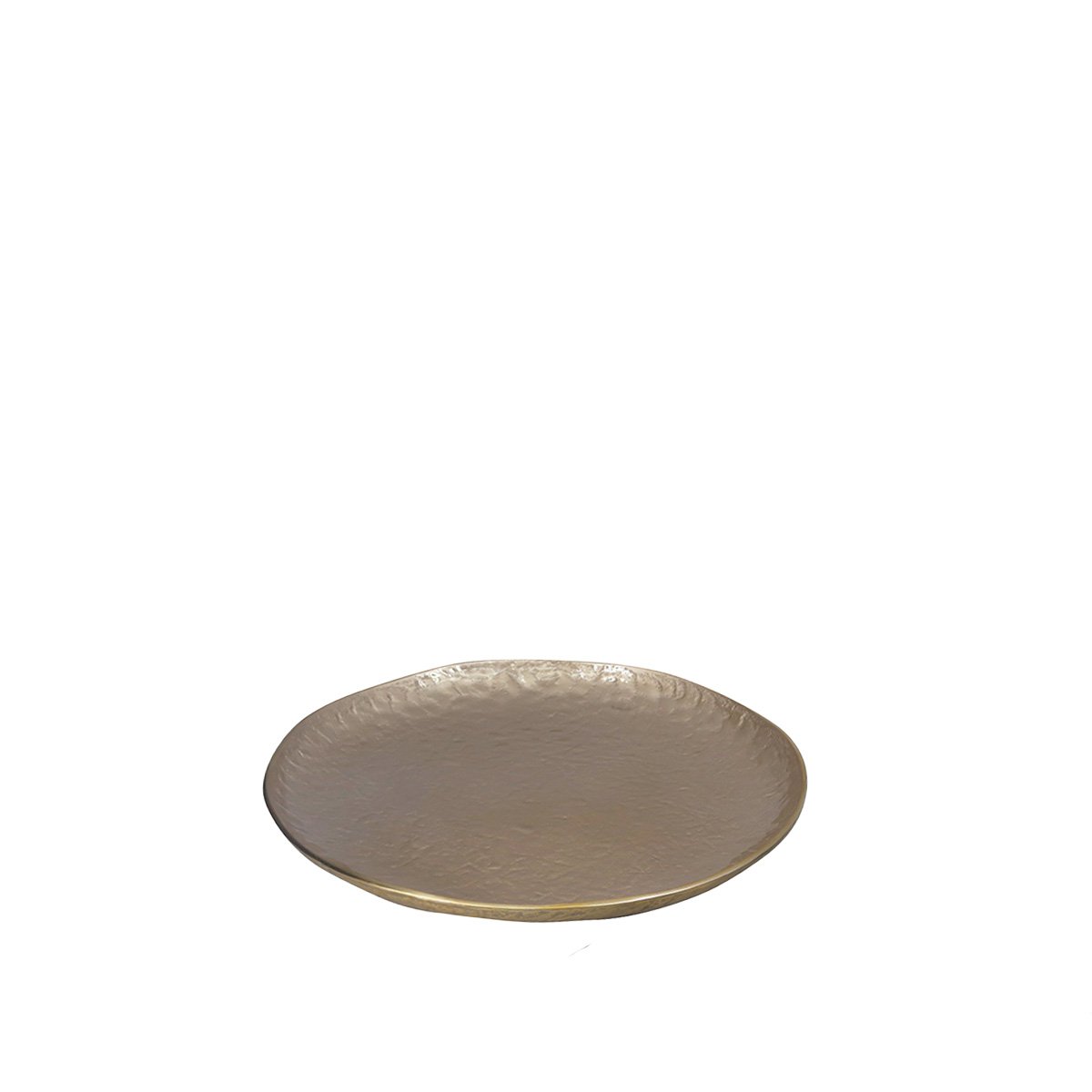 Aluminum decorative bowl, sand, 48cm round