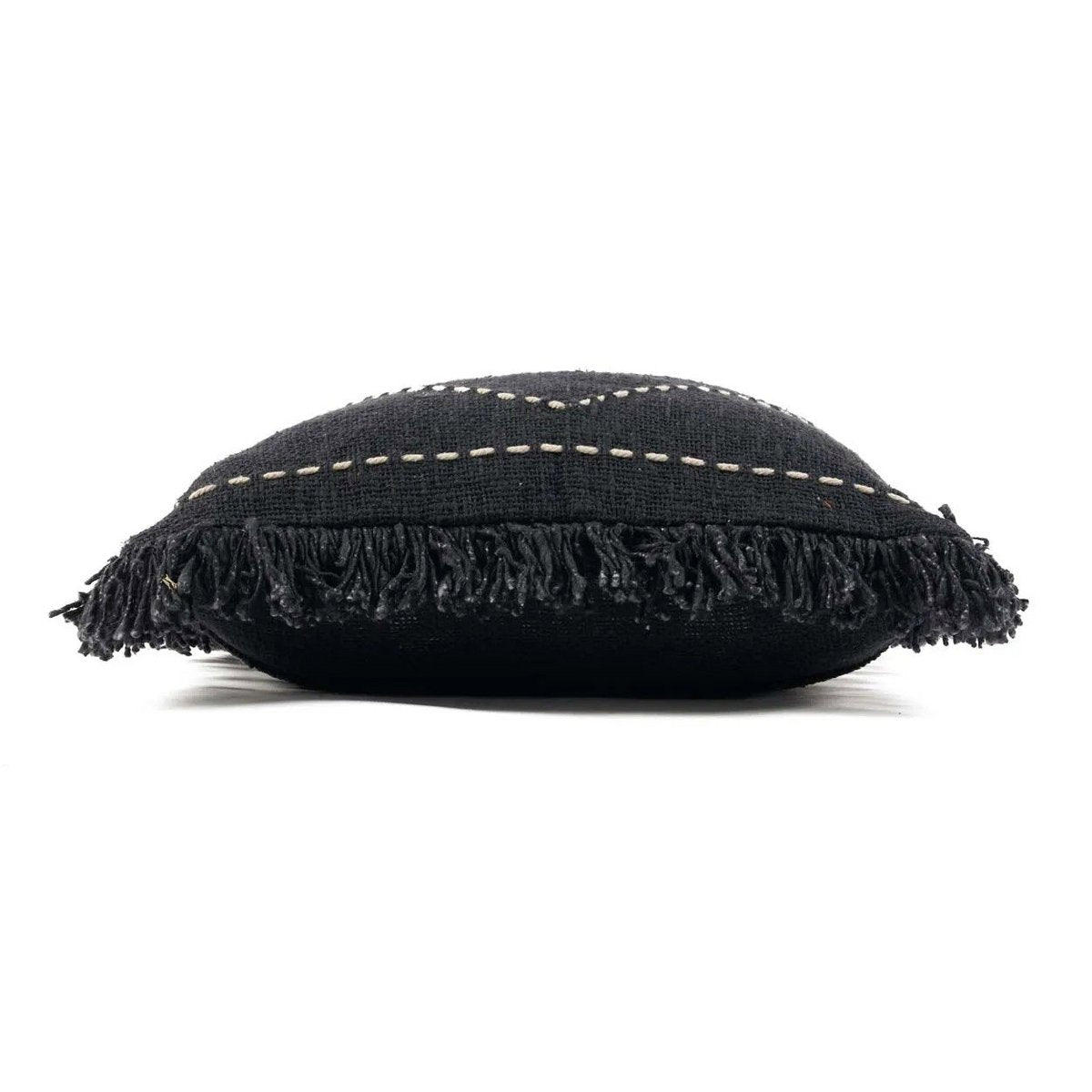 Cotton cushion cover, black and white - 50×50 cm