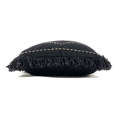 Cotton cushion cover, black and white - 50×50 cm