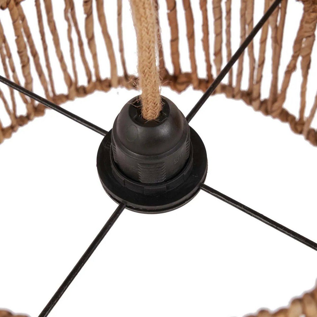Palm leaf Takuhanki pendant light, small – open weave