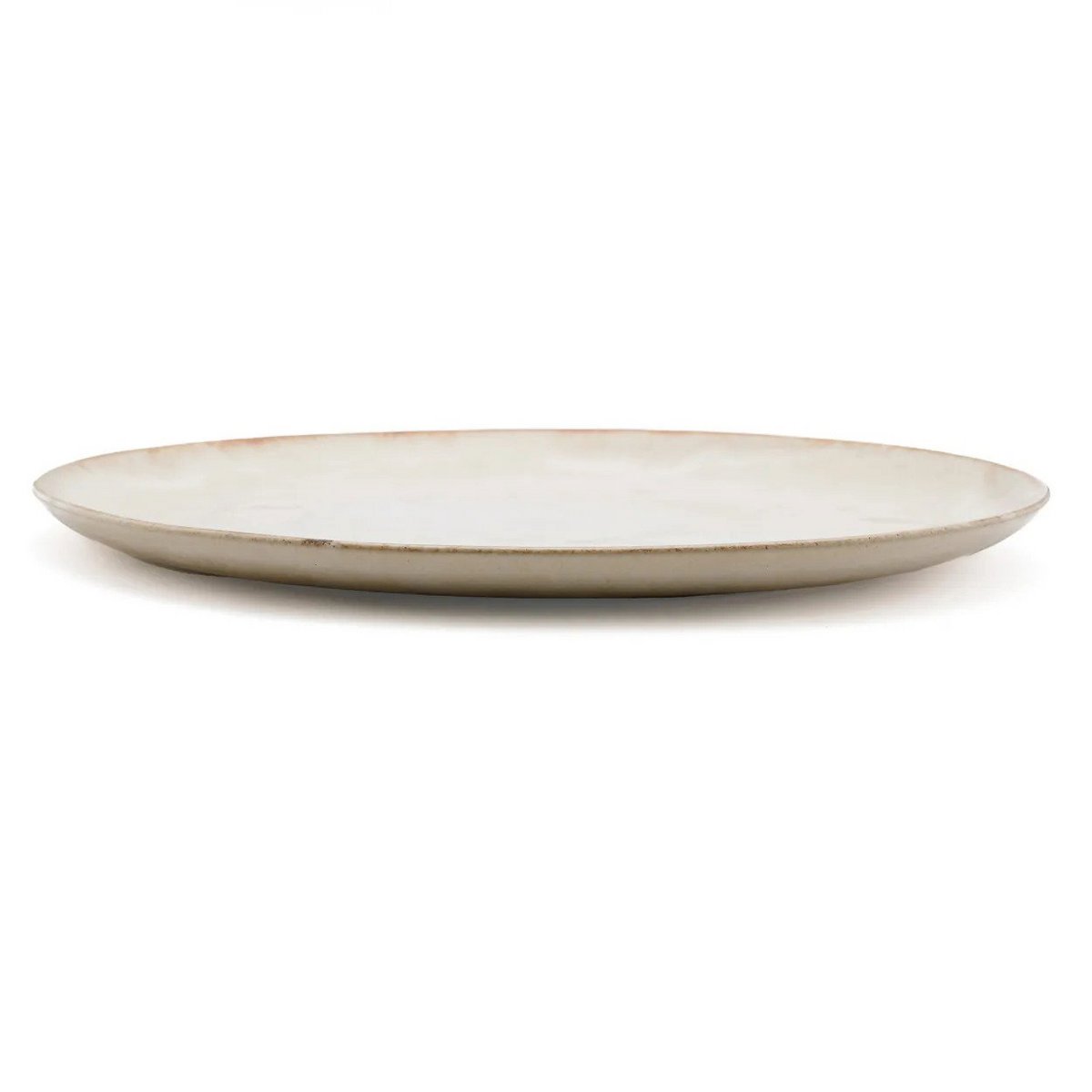 White stoneware salad plate 22 cm - made in Portugal