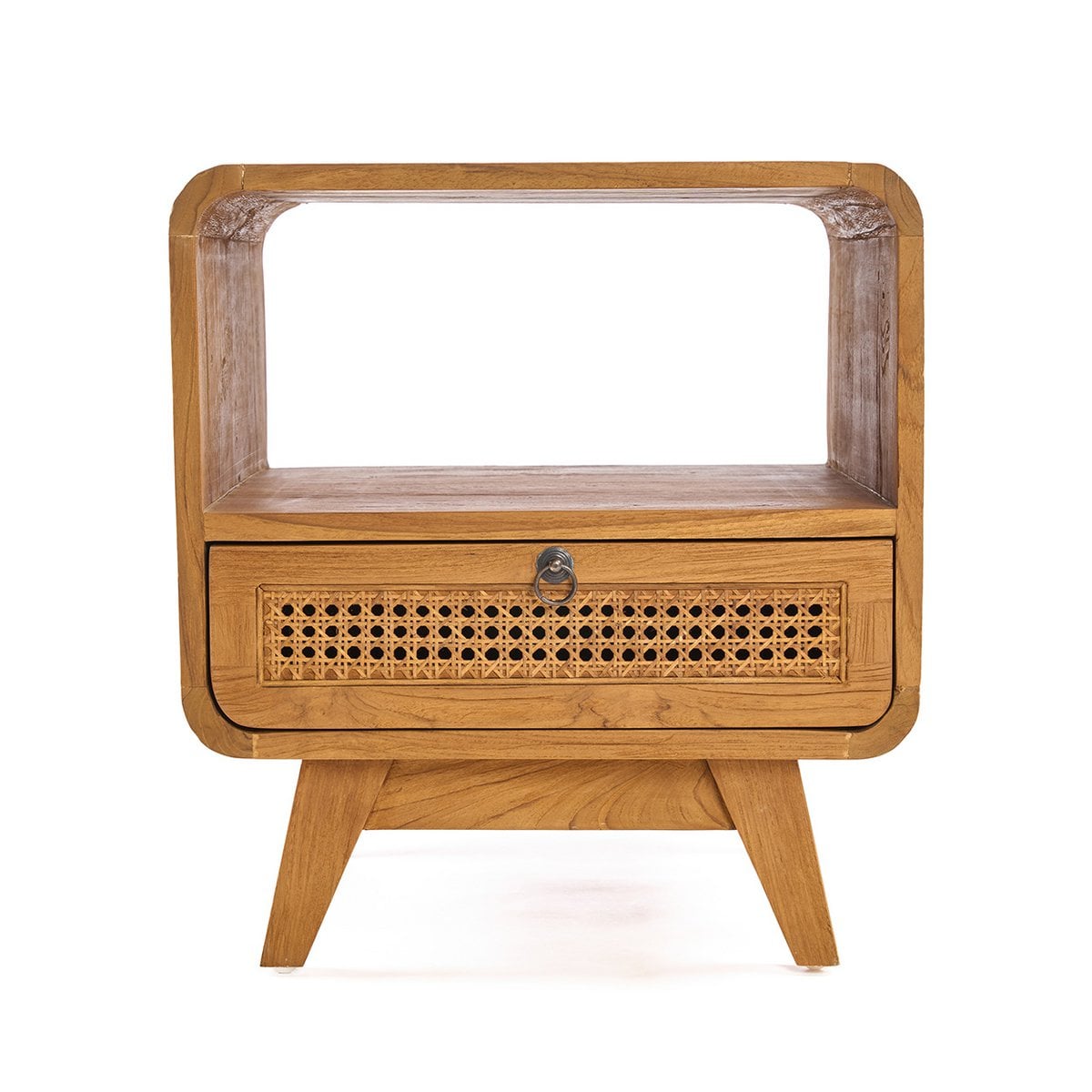 Rattan nightstand natural 50 × 50 × 55 cm – made in Indonesia