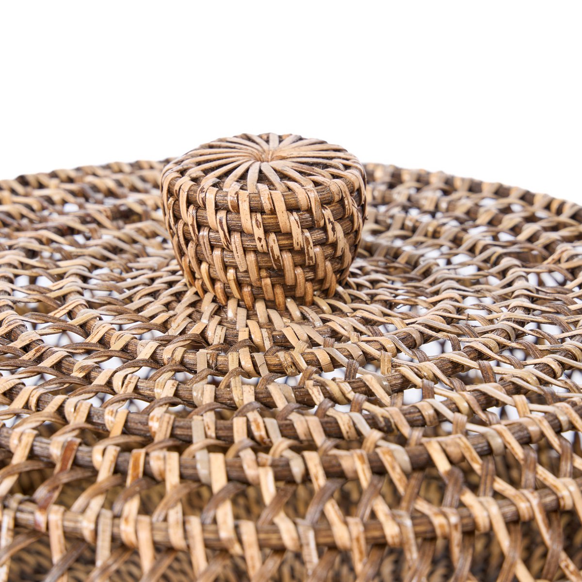 Spisekuppel i rattan, stor - håndflettet