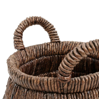 Palmblatt Rundkorb 42 × 33 cm - natur