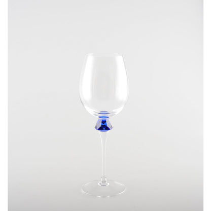 Wine glasses with diamond-cut foot – set of 4