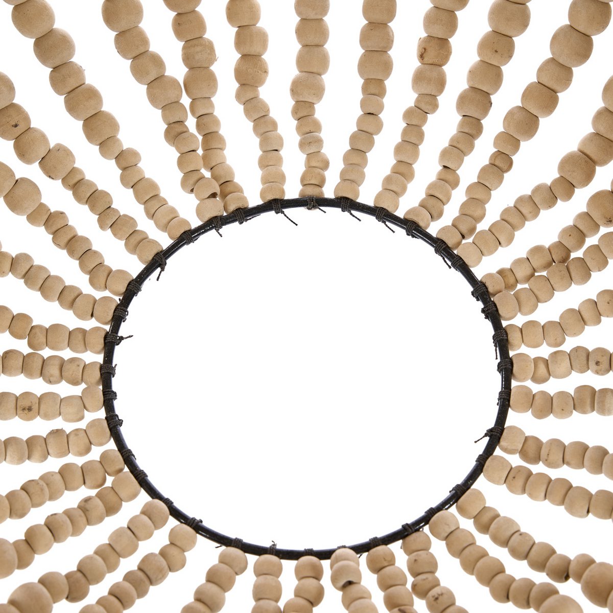 Jernlysekrone 40 × 73 cm - naturlig finish, Indonesien