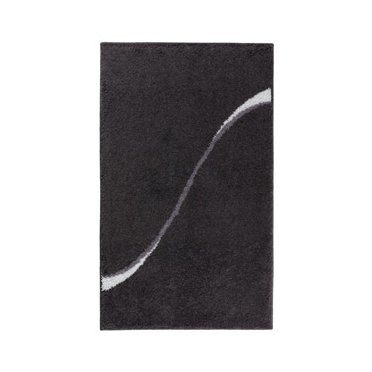 Carve bath mat, grey 60×100 cm - high pile
