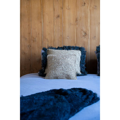 Raffia cushion cover 40×40 cm - natural, handcrafted in Indonesia