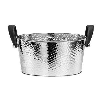 Stainless steel champagne cooler, hammered - 39×29 cm