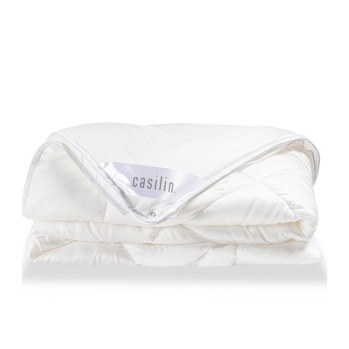 Tencel satin duvet, 4-season with press studs