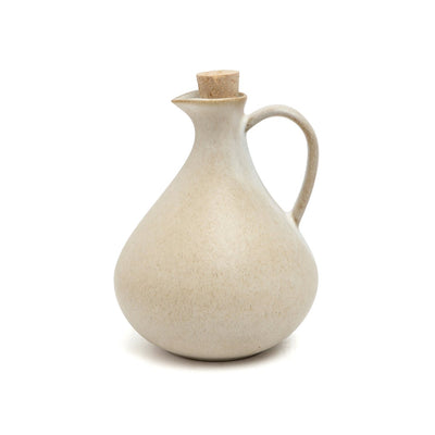 White stoneware olive oil bottle N°80 - Portugal