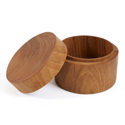 Teak root storage jar 8 × 6 cm - made in Indonesia