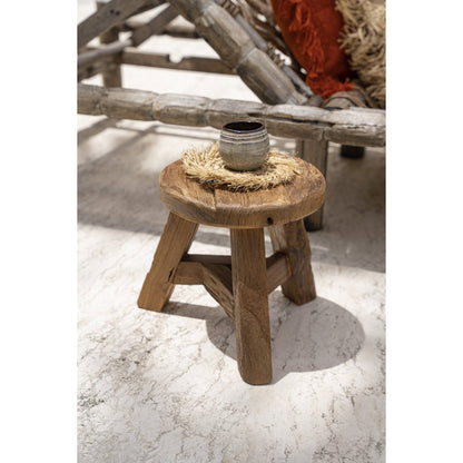 Wood stool, 37 × 33 cm - Natural (M)