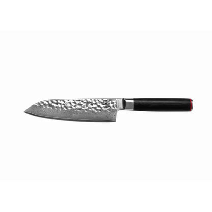 Damascus stainless steel santoku knife - 180 mm blade
