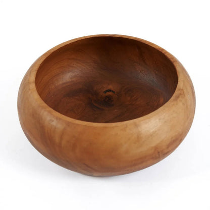 Teak root fruit bowl, 20 cm - organic form