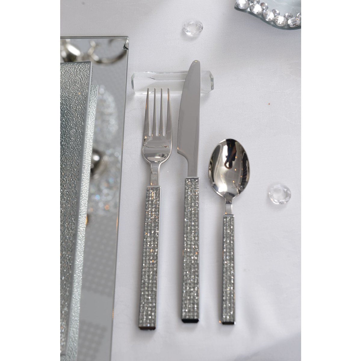 Solid silver cutlery set 24 pieces