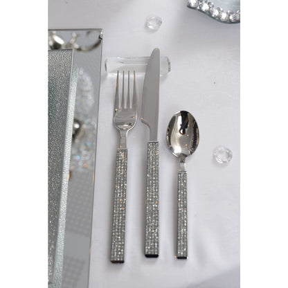 Solid silver cutlery set 24 pieces