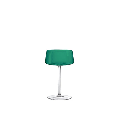 Multifarvede champagneglas 230 ml – sæt med 6