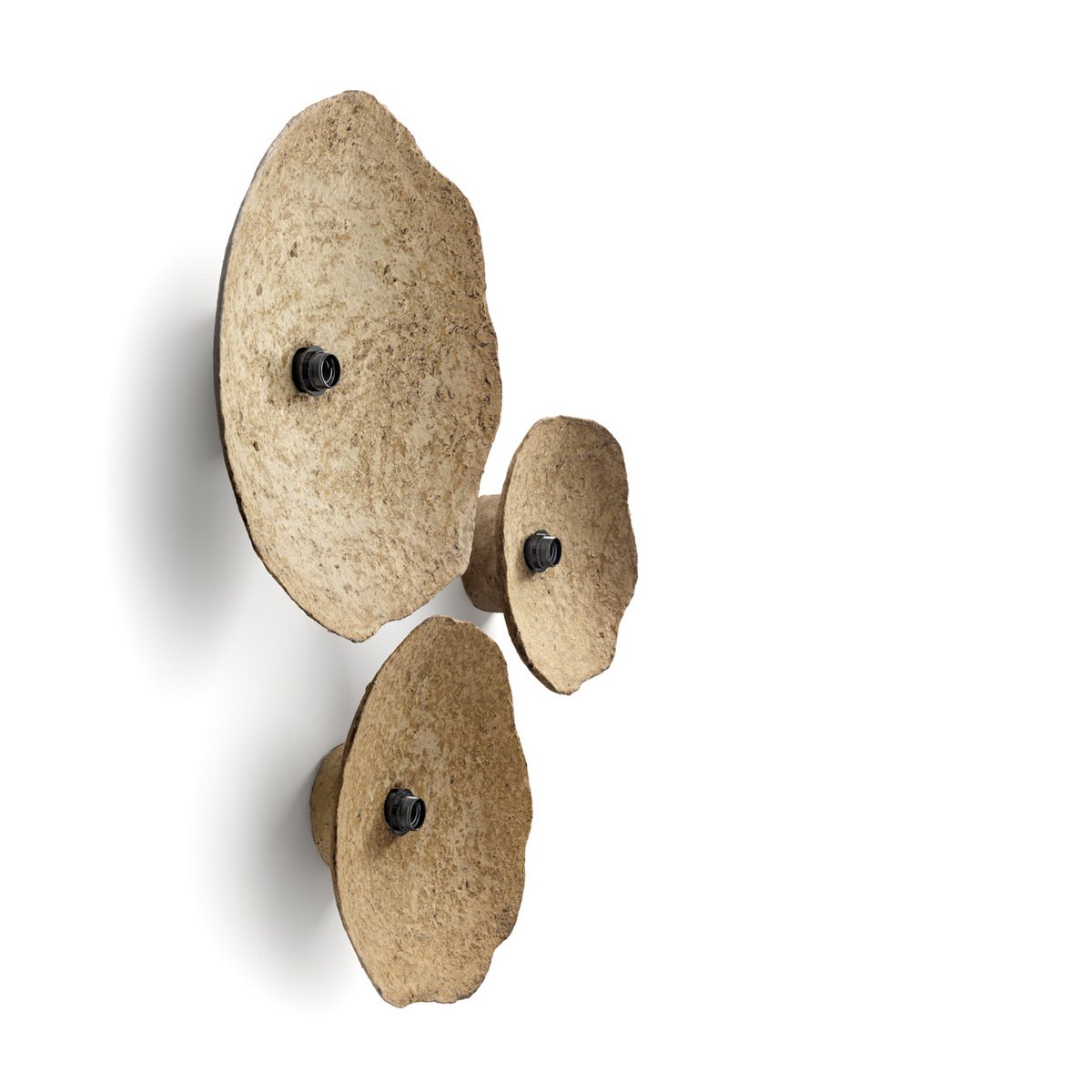 Wandlampe aus Pappmaché, 60 cm – Mud