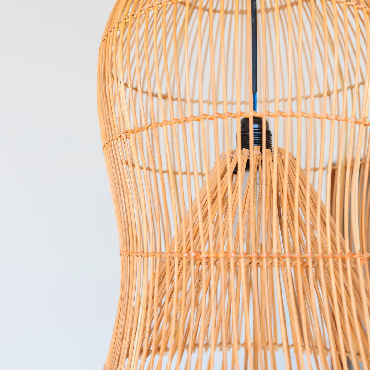 Rattan pendellampeskærm MAHARA – Ø 35 cm