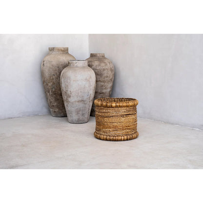 Seagrass basket, cylinder - 38 cm