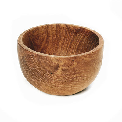 Wood salt cup 6 cm - teak root, Indonesia
