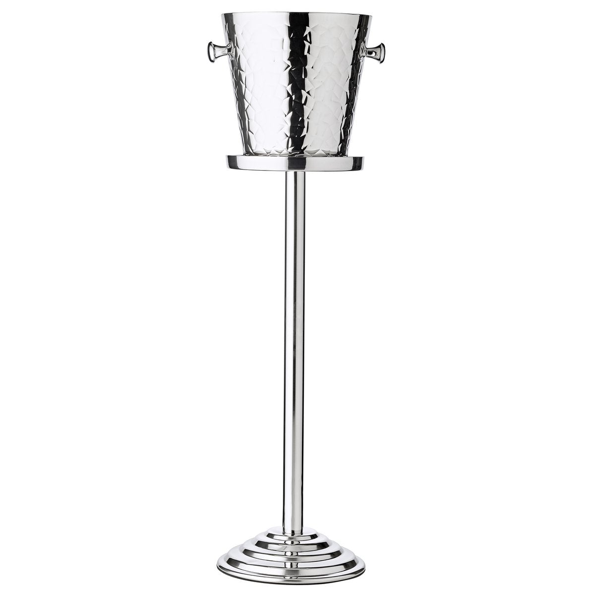 Champagne cooler with stand, stainless steel - 83 cm tall