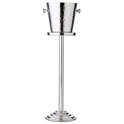 Sektkühler mit Ständer, Edelstahl - 83 cm hoch