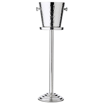Champagne cooler with stand, stainless steel - 83 cm tall