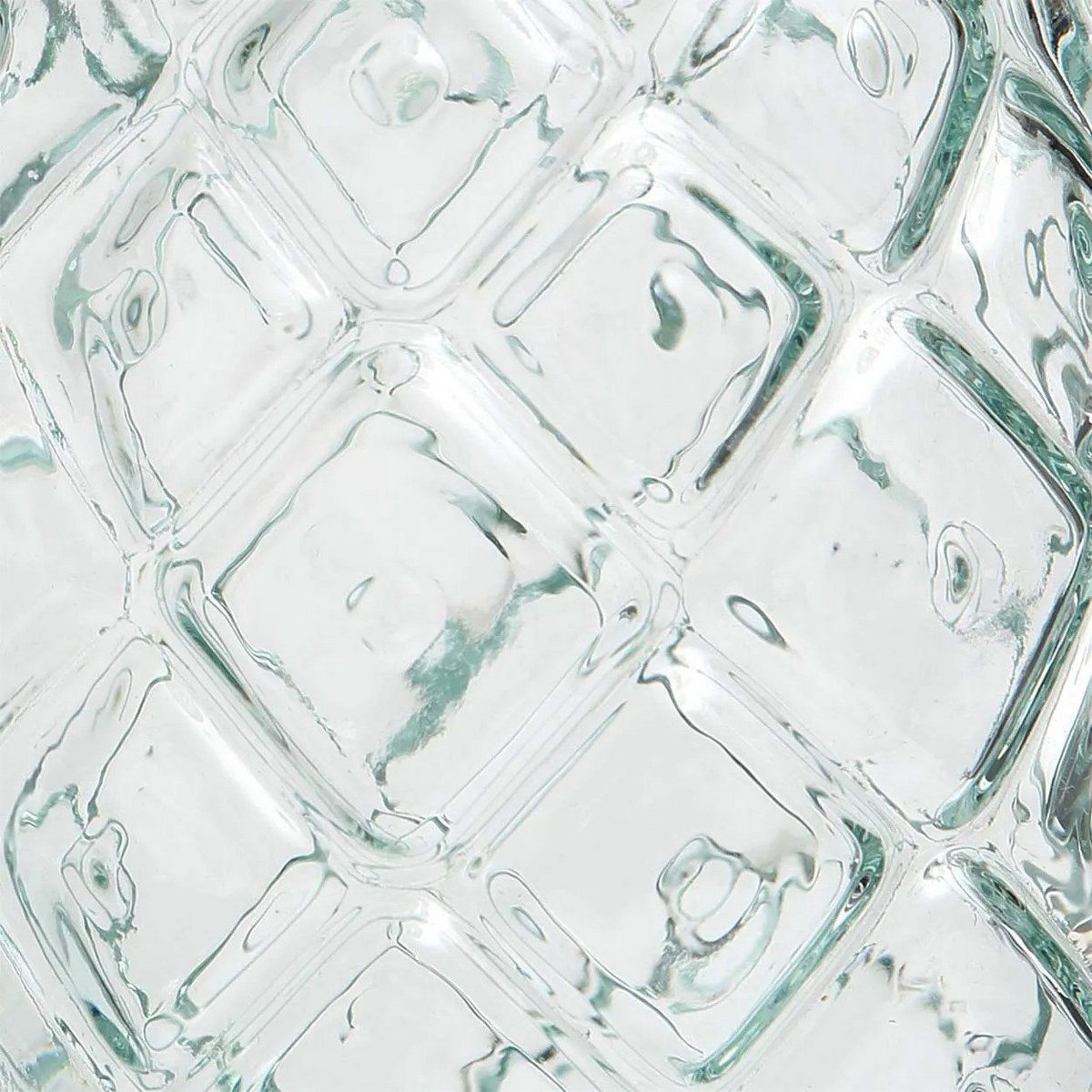 Recycled glass cocktail glass - Blue pineapple - M