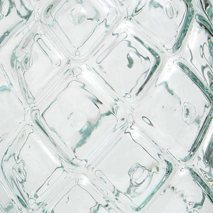 Recycled glass cocktail glass - Blue pineapple - M