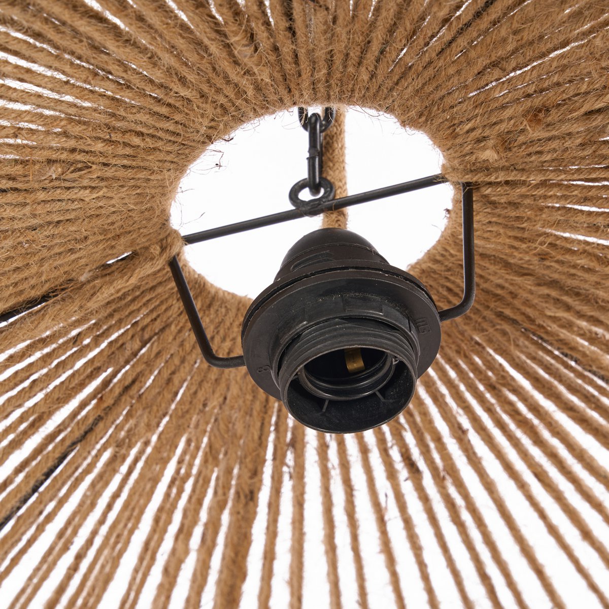 Perlenluster aus Holz - Natur, groß